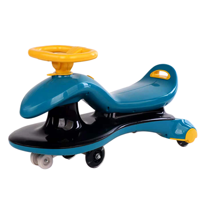 Flashing light Anti-skid baby children kids swing toys cute spinning twist ABS plastic soft body wheels design car bike scooter