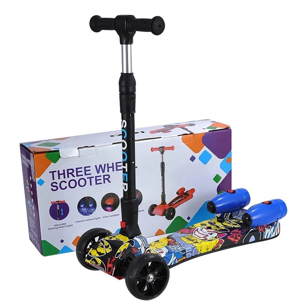 Blue tooth music bling light spray running push baby children kids swing toys cute prey learning scooter wheels balance scooters