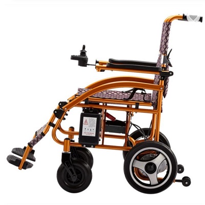 super light easy folding elderly old person people electric or manual four wheels scooter motorize wheelchairs powered chair
