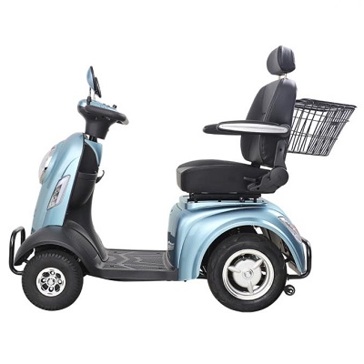 fat guy easy move anti fall down Alloy body limited mobility elderly old person people four wheels scooter classic moped cars