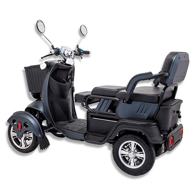 500W 48 60 72V 10 inch handicapped Reverse gear three speed Rear drive ABS plastic electric four wheels scooter car vehicle