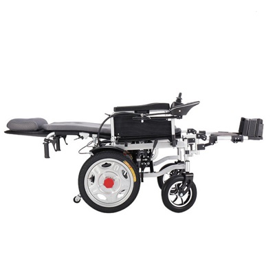 high back can lie down as bed easy folding elderly old people electrical four wheels scooter motorize wheelchairs powered chair