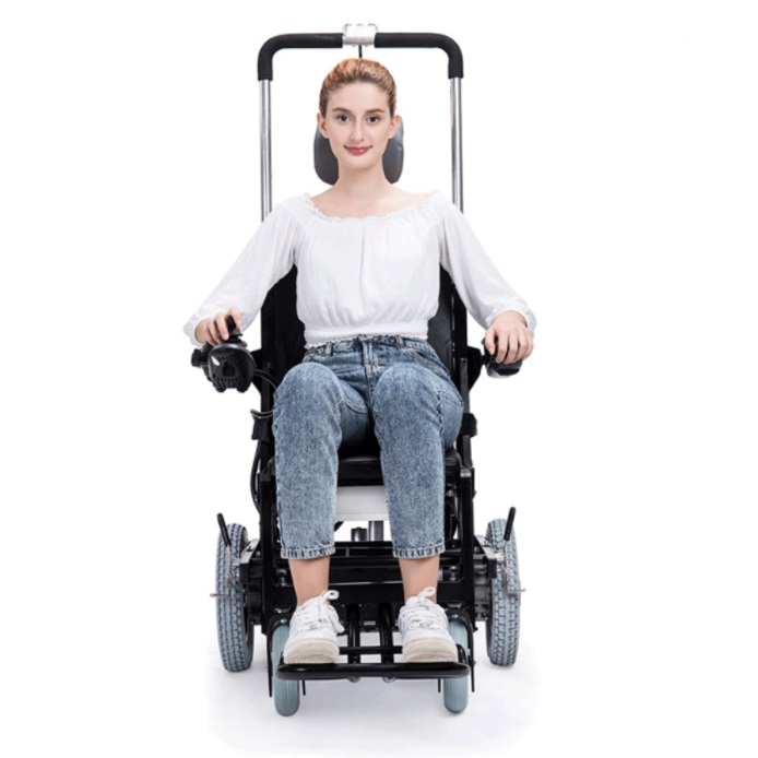 lie down high back easy folding smart up Down stairs electric or manual four wheels scooter motorize wheelchairs powered chair
