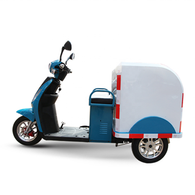 old people shopping big storage box delivery express cargo takeout takeaway travel Electric Tricycles three wheels scooter bike