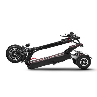 500W 800w motors 10 Inch 37km speed six shock absorption alloy body Portable folding electric kick scooter three wheels tricycle