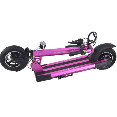 500w Eco-friendly 10 inch folding electric scooter smooth ride on various terrain 48v 18a pink electric kick scooter for adult