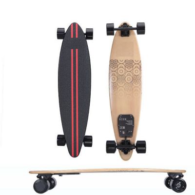 Dual drive Electric Skate board PU Wheel high battery power 4 wheel electric hover board 12mm maple