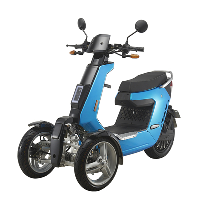 Anti fall down auto balance elderly Assisted electric inverted tricycle reverse three wheels scooter motorcycle motorbike