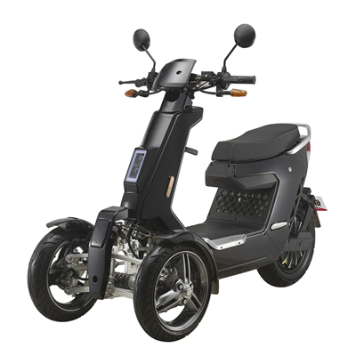 Anti fall down auto balance elderly Assisted electric inverted tricycle reverse three wheels scooter motorcycle motorbike