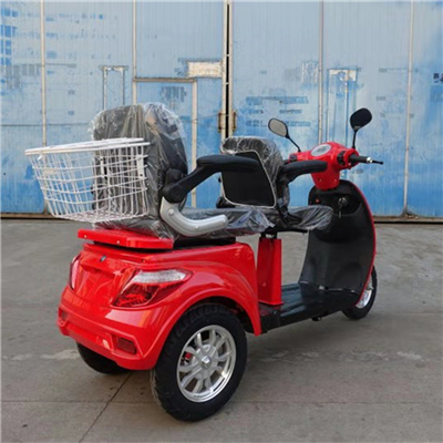 1000W old couple shopping bike reduced mobility elderly Assisted travel Electric Tricycles two seats three wheels scooter