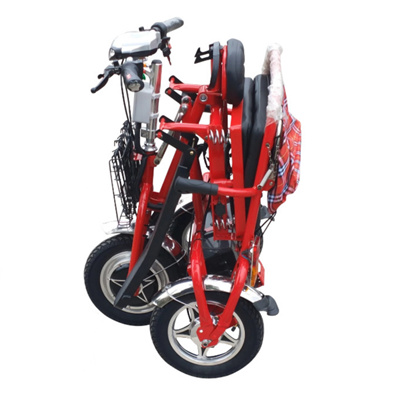 350W 48V 12 Inch front motor shopping reduced mobility Handicapped elderly folding travel Electric Tricycle three wheels bike