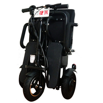 350W 48V 10Inch front motor shopping reduced mobility Handicapped elderly folding travel Electric Tricycle three wheel bicycle