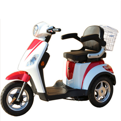 500W 800W Fat body shopping scooter hard mobility Handicapped with bucket travel Electric fashion Tricycles three wheels scooter