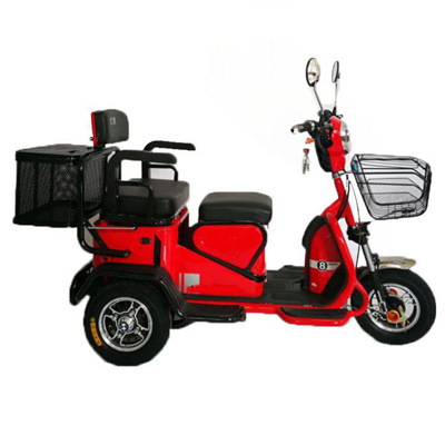 China cheap fat tire electric scooter 500w 3 wheel cargo tricycle for adults electric scooters foldable seats 1 to 2