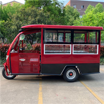 hot sale 8-10seaters sightseeing closed car 3 wheel electric truck and passenger car 1500w 60v electric car from China suppliers