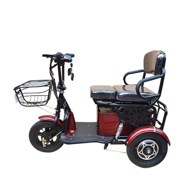 350W 48V 14 inch tyres big wheel electric scooter old person tricycle handicapped people bike disable guy shopping outside tool