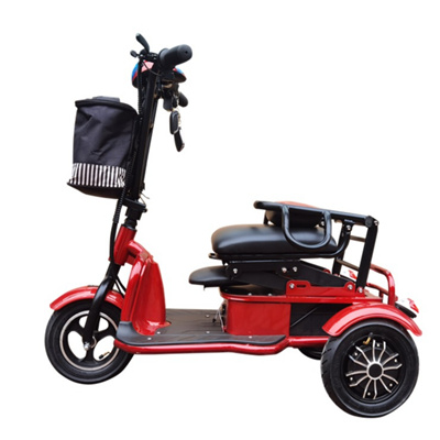350W 48V 10inch easy folding electric tricycle scooter disable person bike old people three wheels Handicapped bicycle