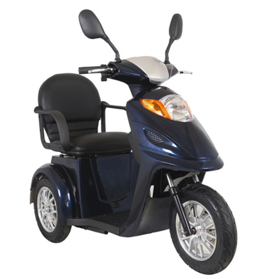 500W 48V 10 inch old people handicapped person Reverse gear 25km speed Rear drive ABS plastic electric three wheelers tricycle