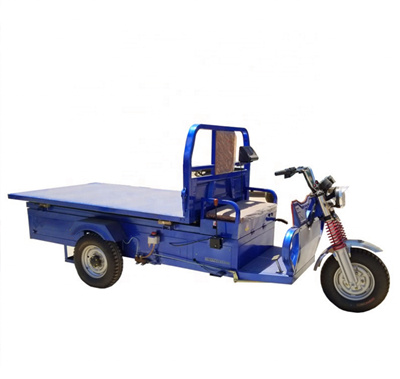 Electric Tricycle with lift platform and electronic scale for logistics construction Buildings Customizable Cargo Tricycle