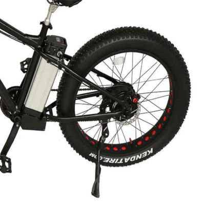 26 inch fat tyres 500W 48V 6 speeds mountain off-road camping beach electric bicycle delivery cargo takeway takeout bike