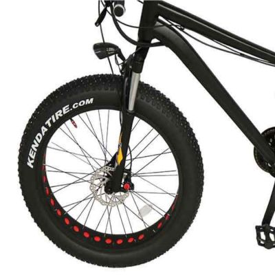 26 inch fat tyres 500W 48V 6 speeds mountain off-road camping beach electric bicycle delivery cargo takeway takeout bike