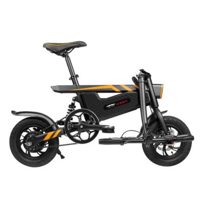 Electric Bicycle Commute Mini Electric Bike 12 inch 350W Mini Foldable Black Long Range 42V folding LI battery electric bicycle