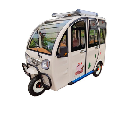 3 wheel electric scooter in electric tricycle with seat for adult Security and anti-theft electric car off-road 5 doors 4 seats