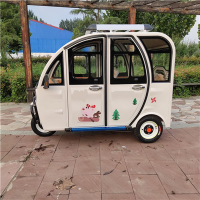 3 wheel electric scooter in electric tricycle with seat for adult Security and anti-theft electric car off-road 5 doors 4 seats