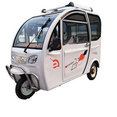 Enclosed round 3 electric vehicle for 4 passenger 650w mini new energy 60v tricycle three turns electric car low price from CN