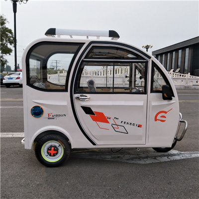 Enclosed round 3 electric vehicle for 4 passenger 650w mini new energy 60v tricycle three turns electric car low price from CN