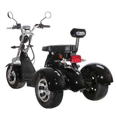 1500w 3-wheeled HARLE electric scooter 2 seat smart anti-theft APP GPS Alarm front and rear disc brake remove battery e vehicle