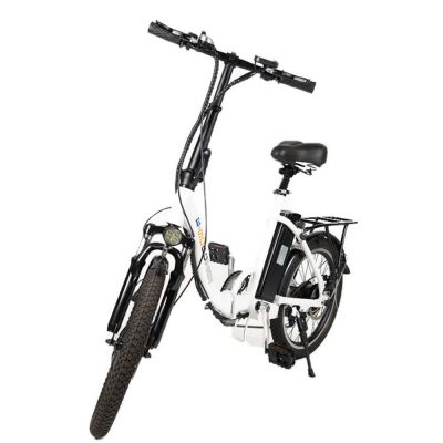 20 inch fold ebike white orange electric city bike 48v 350w factory supply 30km/h electric bike|bicycle from China manufacturer