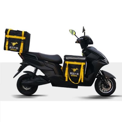 Fast 2 wheel large electric scooter 60v/72v heavy duty takeout food delivery remote start long range 45-400km with plus raincoat
