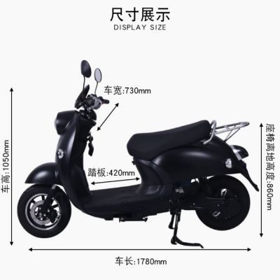 CE 800w electric 2 wheel scooter 48v 20ah lead-acid battery max speed 45km/h with nature copper high-power scooter engineicle 2021