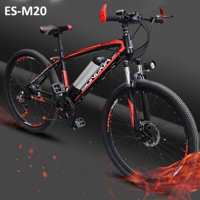 26 inch non-slip tyre 7 speed Electric bicycle 36v 7.8Ah removable battery mountain snow electric bike carbon steel bike frame