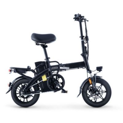 350W 48V 8AH 14 inch small Folding driving service long range swapping battery park camping beach mini electric bike bicycle