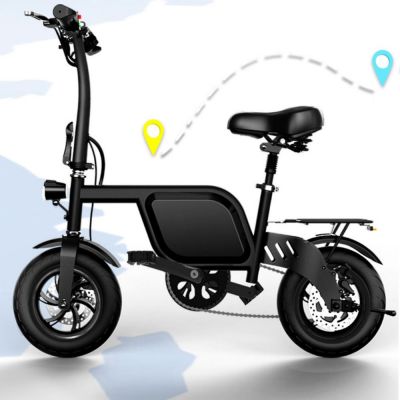 Fashion 14 inch mini electric bike for adult 350w 48v 6ah lithium battery unique folding electric city bike Chinese supplier