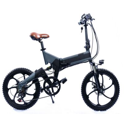 20 inch electric folding mountain bike 500w electric snow tire bicycle mountain bike 7 speed mini electric bike