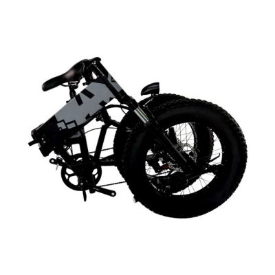 4.0 fat tire folding electric bicycle 20in 500w beach mountain e-bike 48v12.8ah electric folding mountain bike 7 speed Libattery