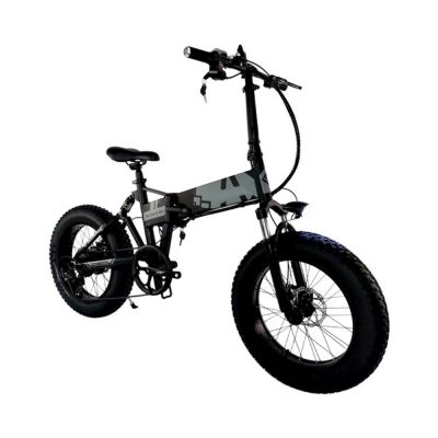 4.0 fat tire folding electric bicycle 20in 500w beach mountain e-bike 48v12.8ah electric folding mountain bike 7 speed Libattery