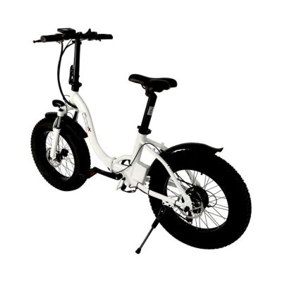 Best selling high quality White electric bicycle 20 inch folding mountain electric fat tire mountain bike with ce certificate