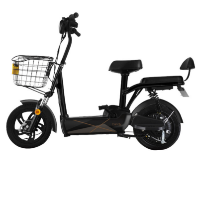 350W 48V 12AH 14 inch cheap simple girl lady woman female cute lead acid battery electric scooter bike bicycle