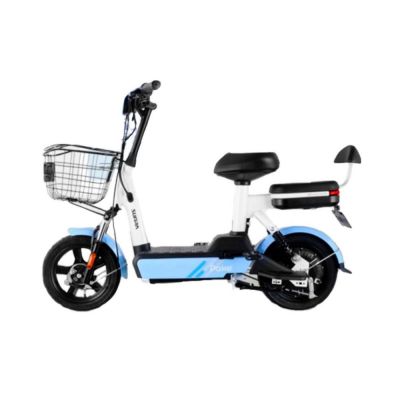 350W 48V 12AH 14 inch Suspension fork removable lead acid battery iron body ASP System LED light electric scooter bike bicycle