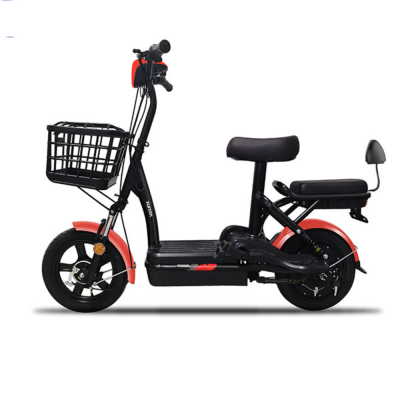 350W 48V 12AH 14 inch cheap simple Commute lead acid battery iron body ASP System LED light electric scooter bike bicycle