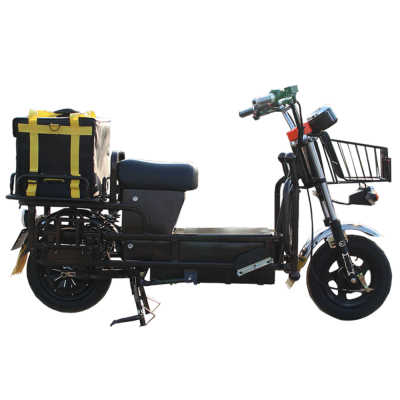 whole iron body three box express foods delivery cargo takeout takeaway disc brake lead acid lithium battery electric scooters