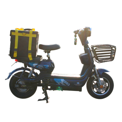 long range takeout takeaway iron frame delivery cargo express oxford box lead acid lithium battery Electric scooter bike bicycle