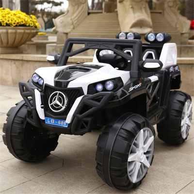 2.4 G Bluetooth Control Enlish Story Music LED Light big battery 4 wheel off road mountain electric car for kids shake the car