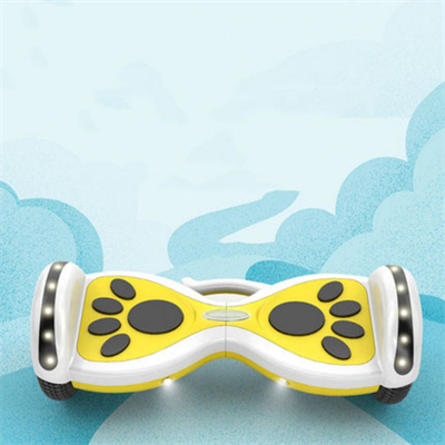 Cute Foot print electric scooter listen to Music smart self balancing unicycle with Weight sensor waterproof temperature sensor