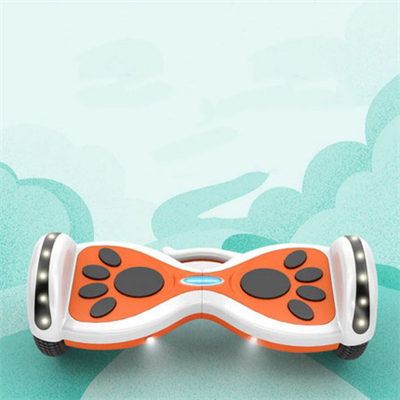 Cute Foot print electric scooter listen to Music smart self balancing unicycle with Weight sensor waterproof temperature sensor