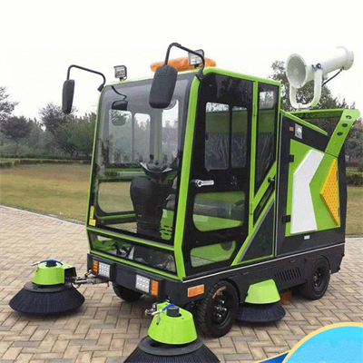 Dual motor high power park road cleaning sweeper 15m self-winding high-pressure pipe Hand-held high-pressure water gun Equipment